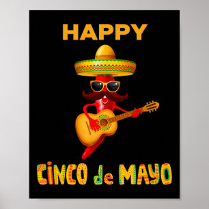 Póster Feliz Cinco De Mayo Para Disfraz De Fiesta Mexican