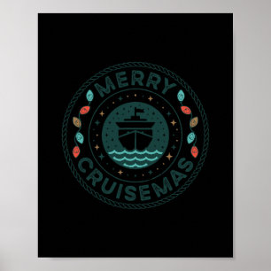 Póster Feliz Crucero de Navidad Crucero Mas Familia de Na