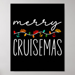 Póster Feliz Crucero de Navidad Crucero Más Navidad Cruce