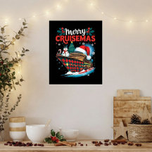 Feliz Crucero de Navidad Divertida Familia Navidad