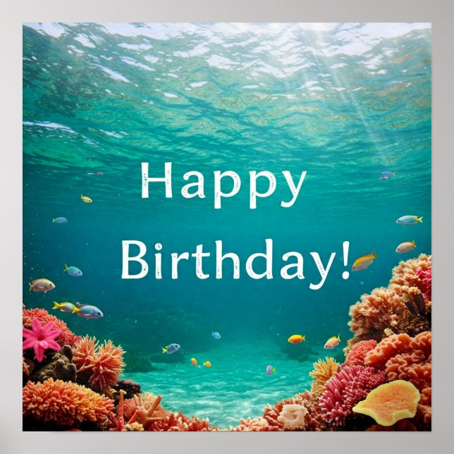 Póster ¡Feliz cumpleaños! (Frente)