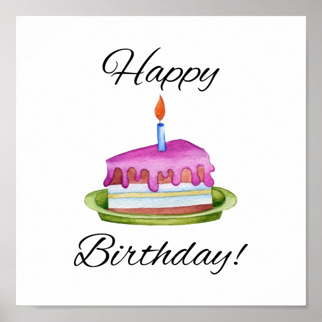 Póster ¡Feliz cumpleaños! (Frente)