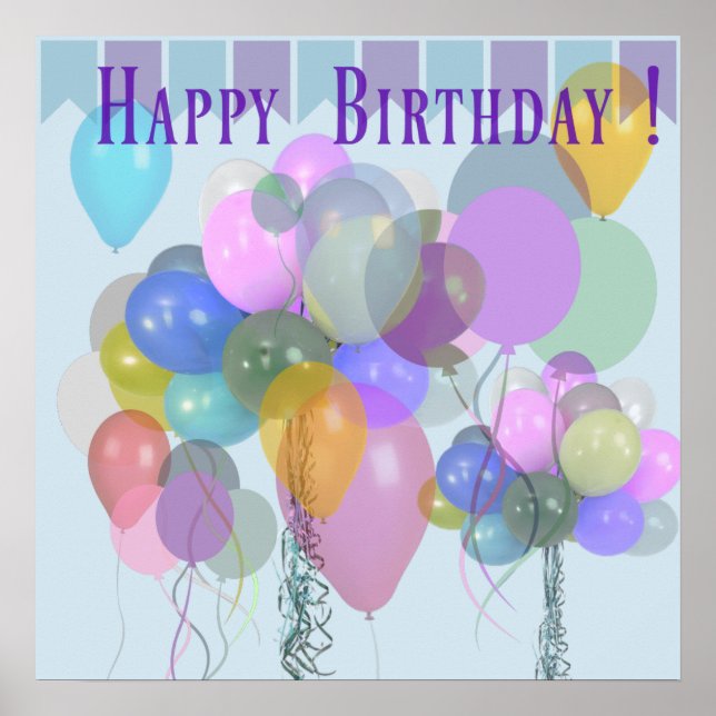 Póster Feliz cumpleaños (Frente)