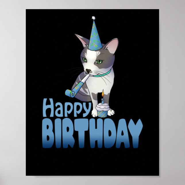 Póster Feliz cumpleaños (Frente)