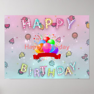 Póster Feliz cumpleaños