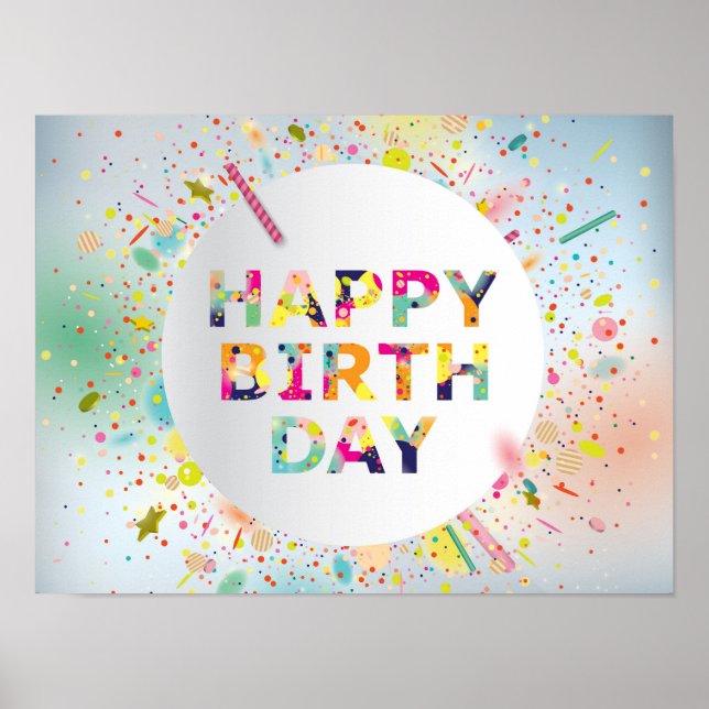 Póster Feliz Cumpleaños (Frente)