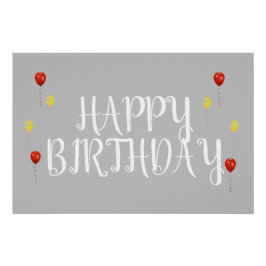 Póster Feliz cumpleaños