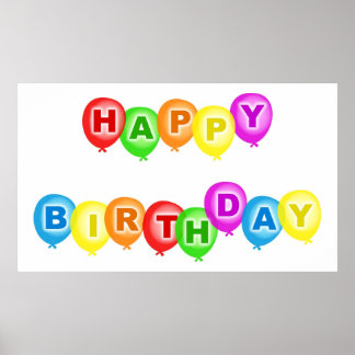 Póster Feliz cumpleaños
