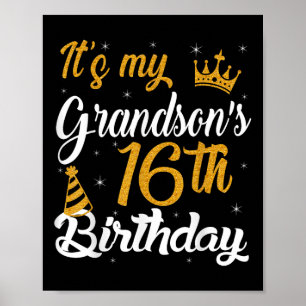 Póster Feliz cumpleaños 16 a mis nietos 2009 16 años