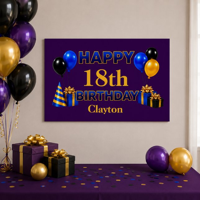 Póster Feliz Cumpleaños a Cualquier Edad Púrpura (Subido por el creador)