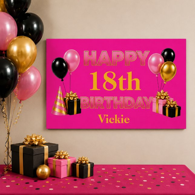 Póster Feliz Cumpleaños a Cualquier Edad Rosa (Subido por el creador)