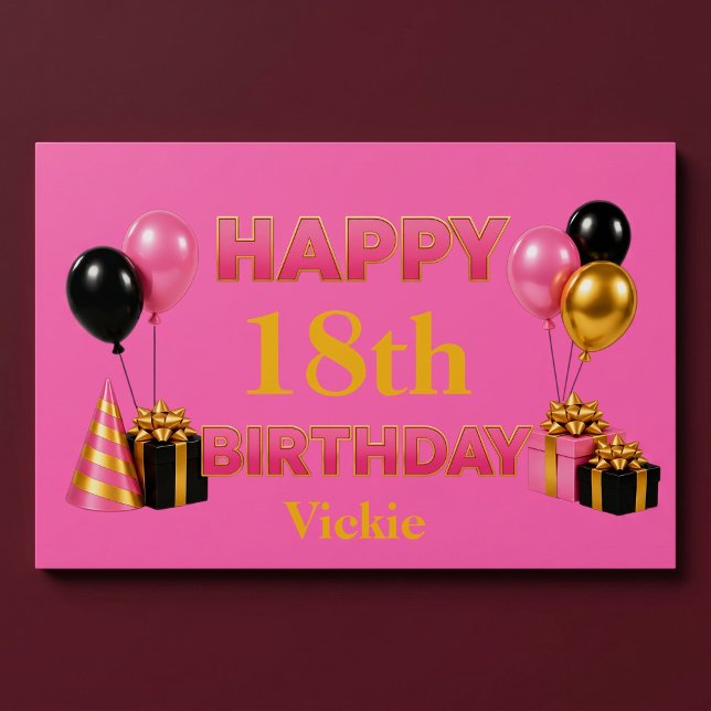 Póster Feliz Cumpleaños a Cualquier Edad Rosa (Subido por el creador)