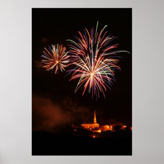 Póster Feliz cumpleaños a Estados Unidos