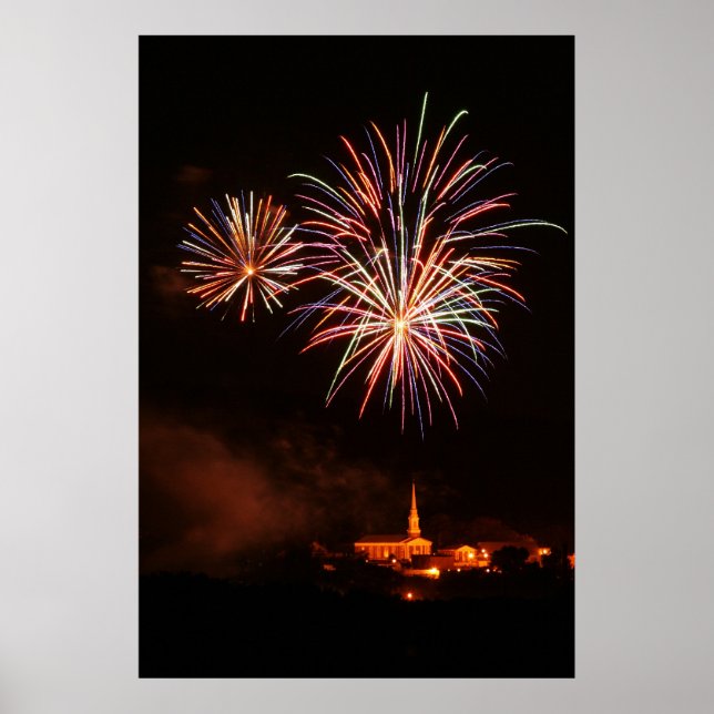 Póster Feliz cumpleaños a Estados Unidos (Frente)