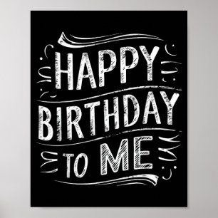 Póster Feliz cumpleaños a hombres y mujeres divertidos en