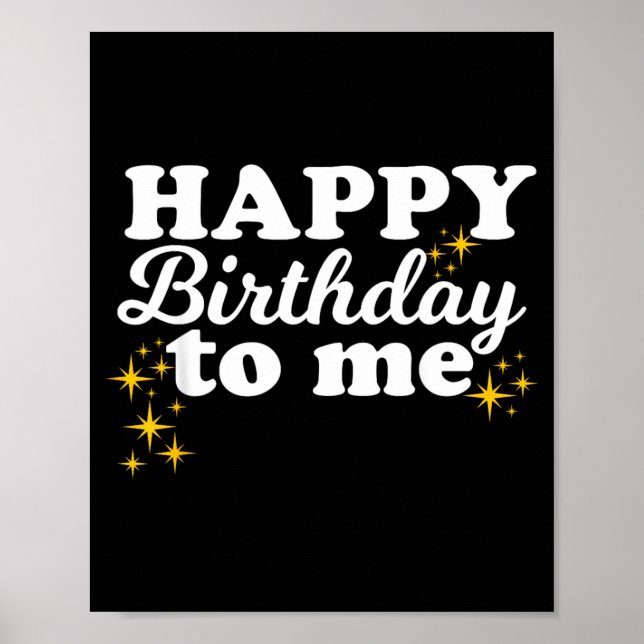 Póster Feliz Cumpleaños a Mí (Frente)