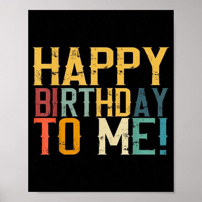 Póster Feliz Cumpleaños a Mi Fiesta de Cumpleaños (Frente)