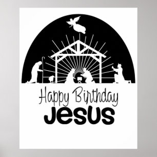 Póster Feliz cumpleaños, Jesús