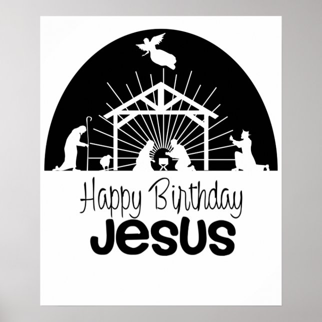 Póster Feliz cumpleaños, Jesús (Frente)