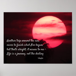 Póster Feliz cumpleaños - Otro viaje alrededor del sol