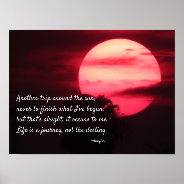 Póster Feliz cumpleaños - Otro viaje alrededor del sol (Frente)