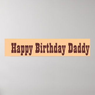 Póster Feliz cumpleaños papá