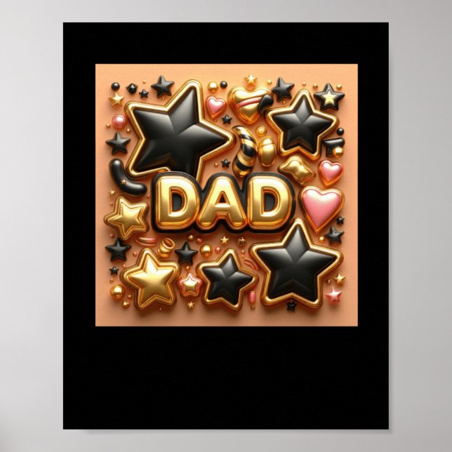 Póster Feliz cumpleaños, papá10 (Frente)