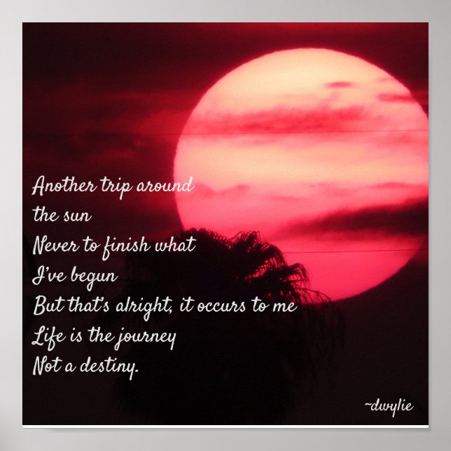 Póster Feliz cumpleaños para mí - Otro viaje alrededor de (Frente)