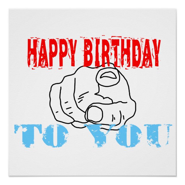 Póster Feliz Cumpleaños Para Ti (Anverso)