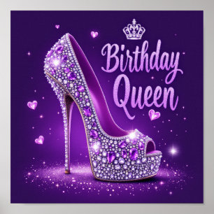 Póster Feliz cumpleaños, reina