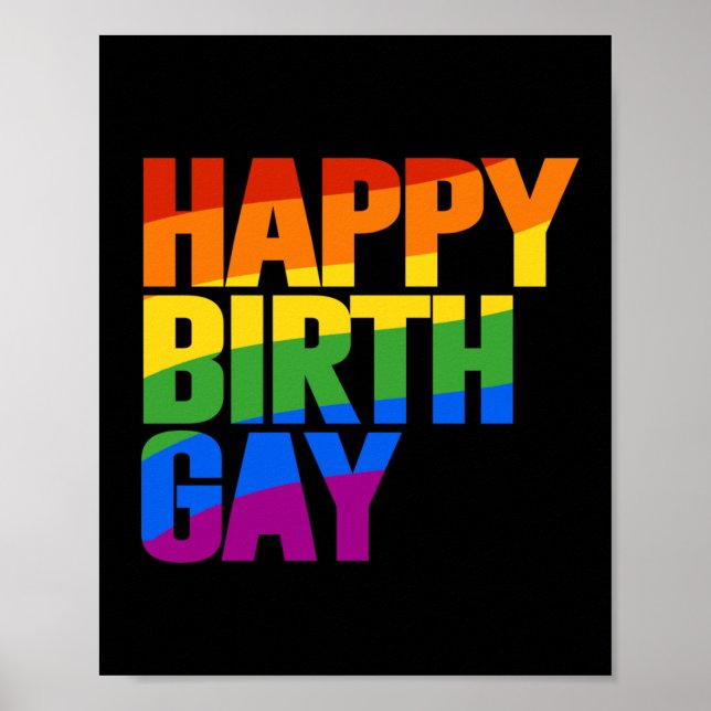 Póster Feliz Cumplegay (Frente)
