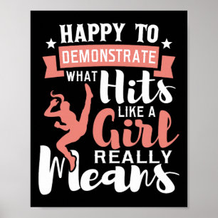 Póster Feliz De Manifestarse - Mart Mixta De Karate Taekw