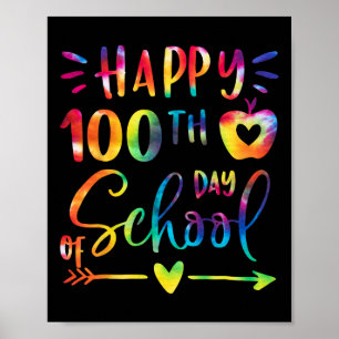 Póster Feliz Día 100 de los Profesores Escolares