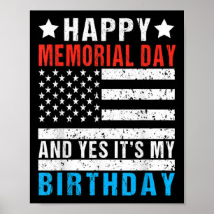 Póster Feliz Día Conmemorativo Y Sí, Mis Hijos Cumpleaños