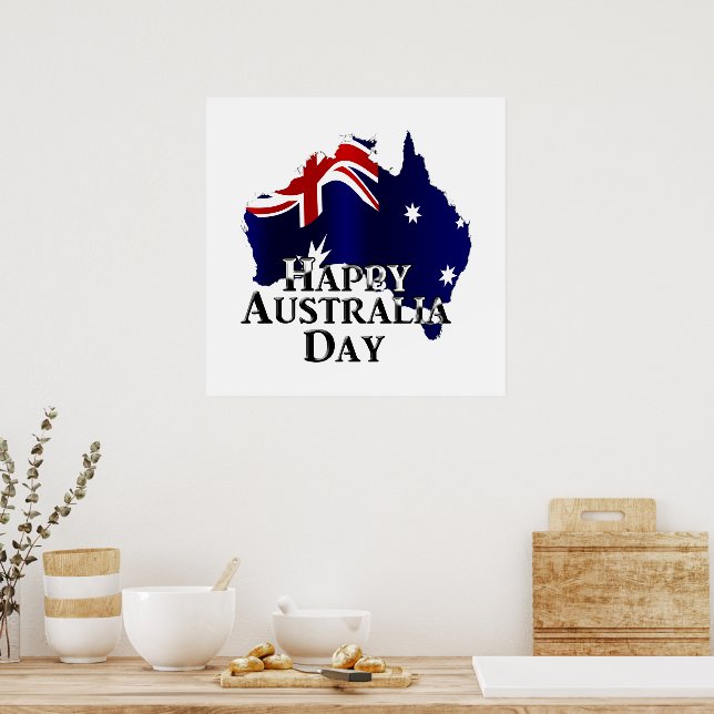 Póster Feliz Día de Australia (Cocina)