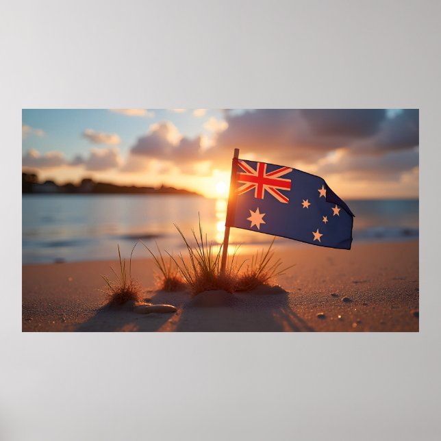 Póster Feliz Día de Australia (Frente)