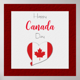 Póster Feliz Día de Canadá