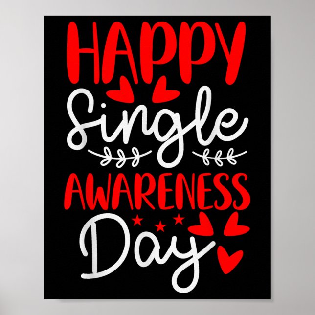 Póster Feliz Día de Conciencia Única - Divertidas Anti-Sa (Frente)