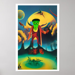 Póster Feliz Día de Frankenstein