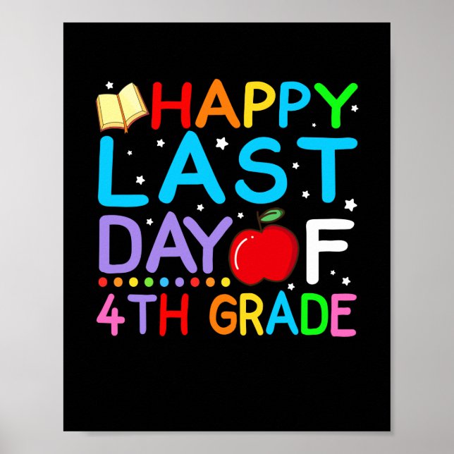 Póster Feliz Día De Graduación De 5º Grado (Frente)