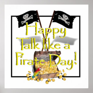 Póster Feliz día de "Hablar como un pirata"