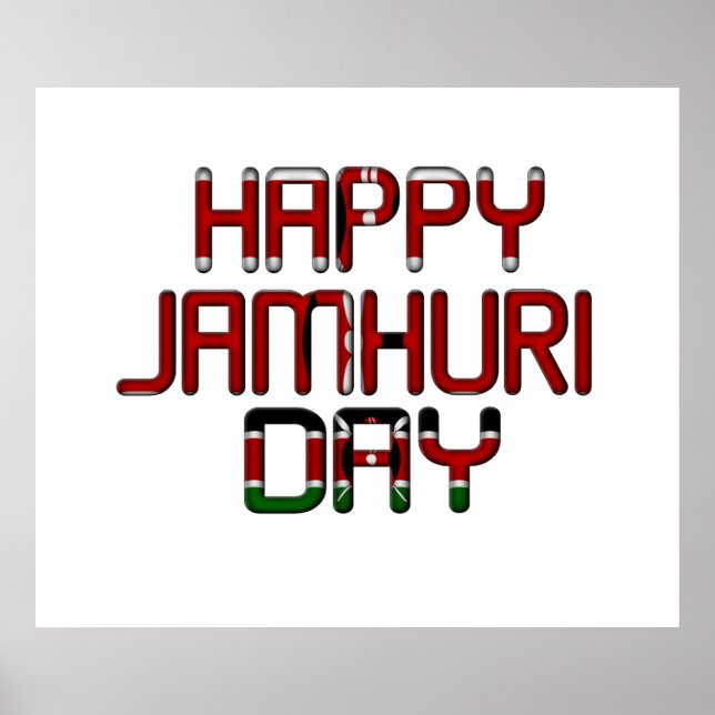 Póster Feliz Día de Jamhuri (Frente)