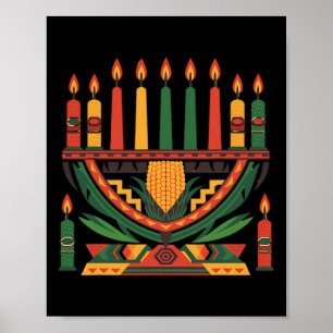 Póster Feliz Día de Kwanzaa Eventos comunitarios en la fa