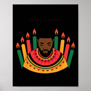 Póster Feliz Día de Kwanzaa Ideas de celebración Unidad