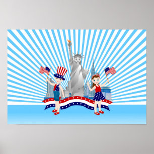 Póster Feliz Día de la Independencia