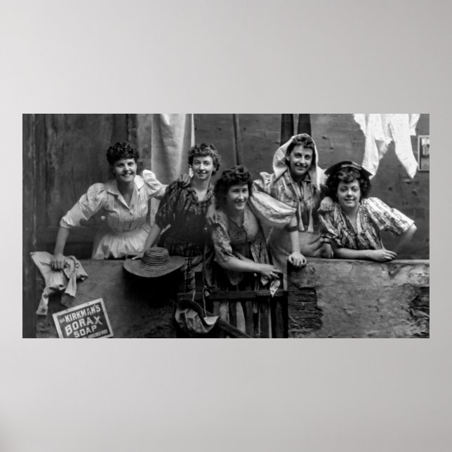 Póster Feliz Día de la Lavandería 1892 (Frente)