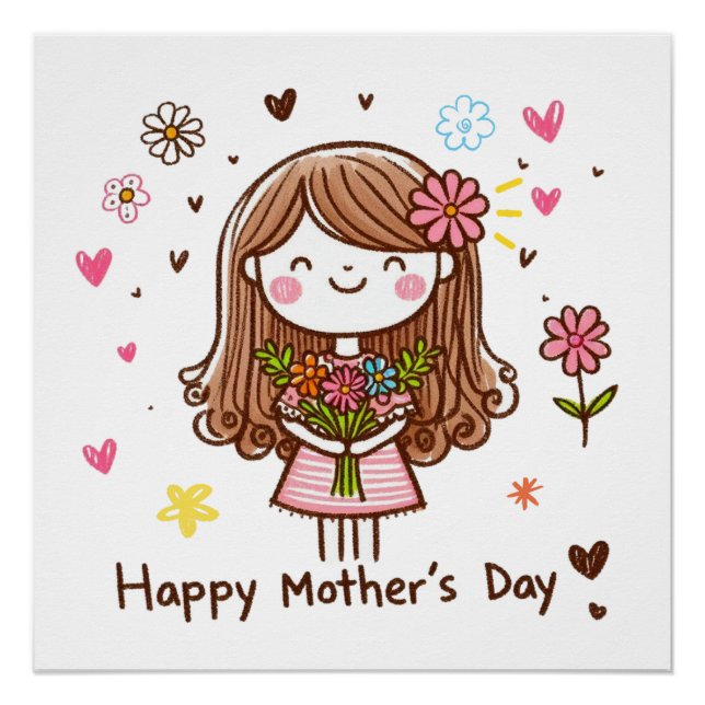 Póster Feliz Día de la Madre (Anverso)
