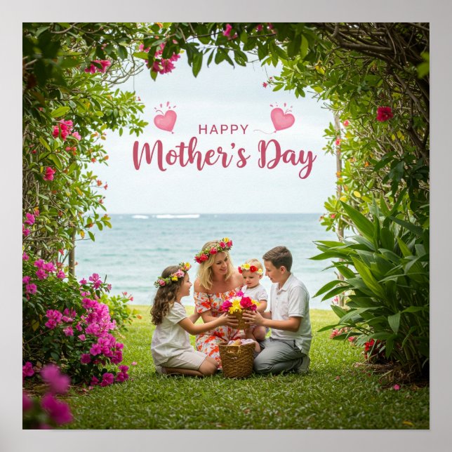 Póster feliz Día de la Madre (Frente)