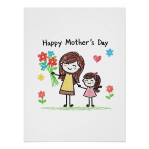Póster Feliz Día de la Madre