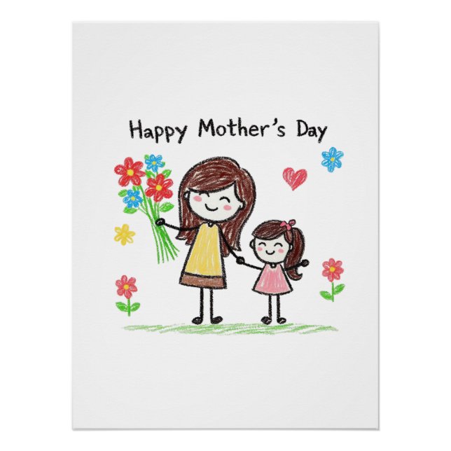 Póster Feliz Día de la Madre (Anverso)